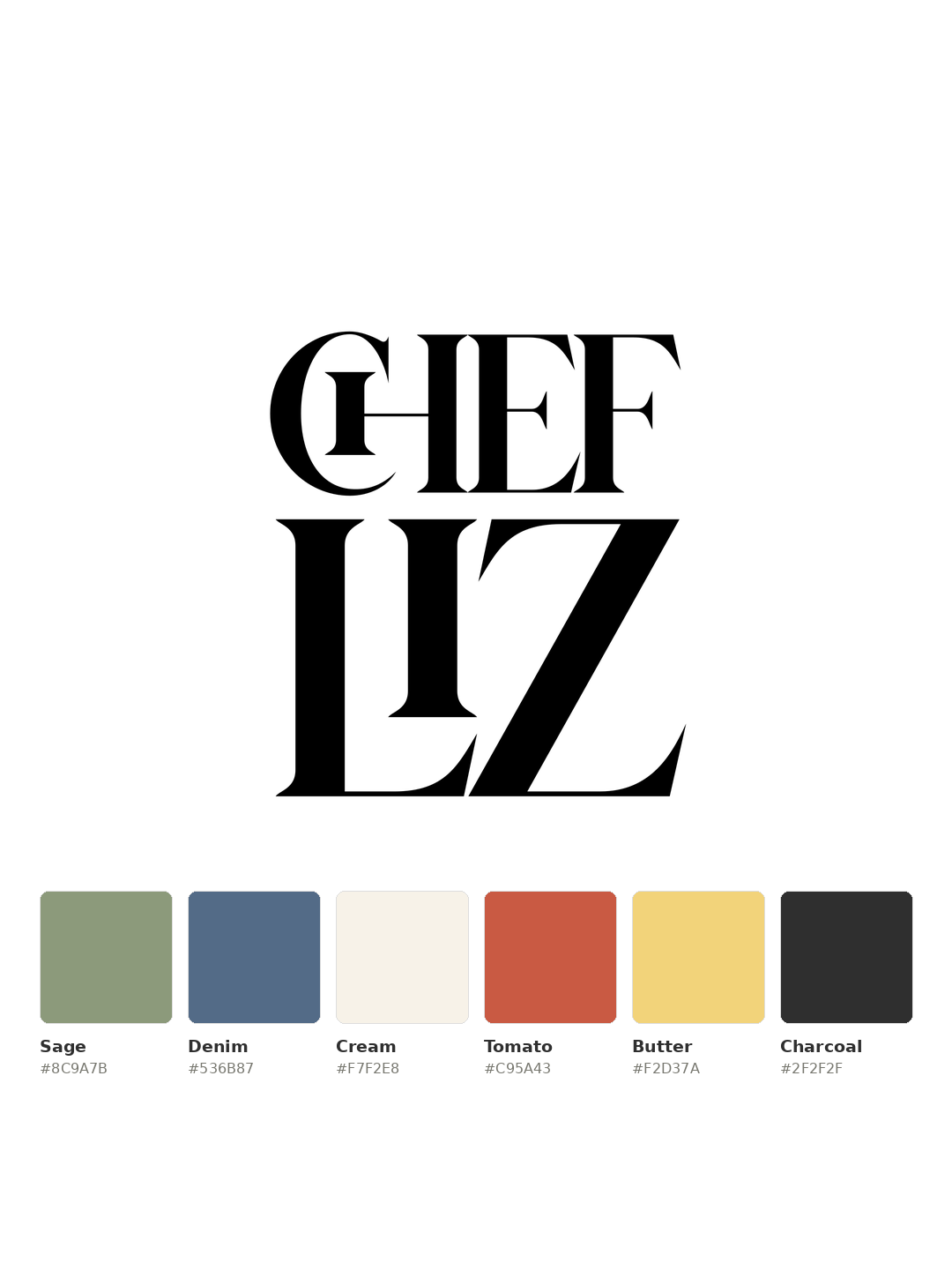Chef Liz — brand identity system