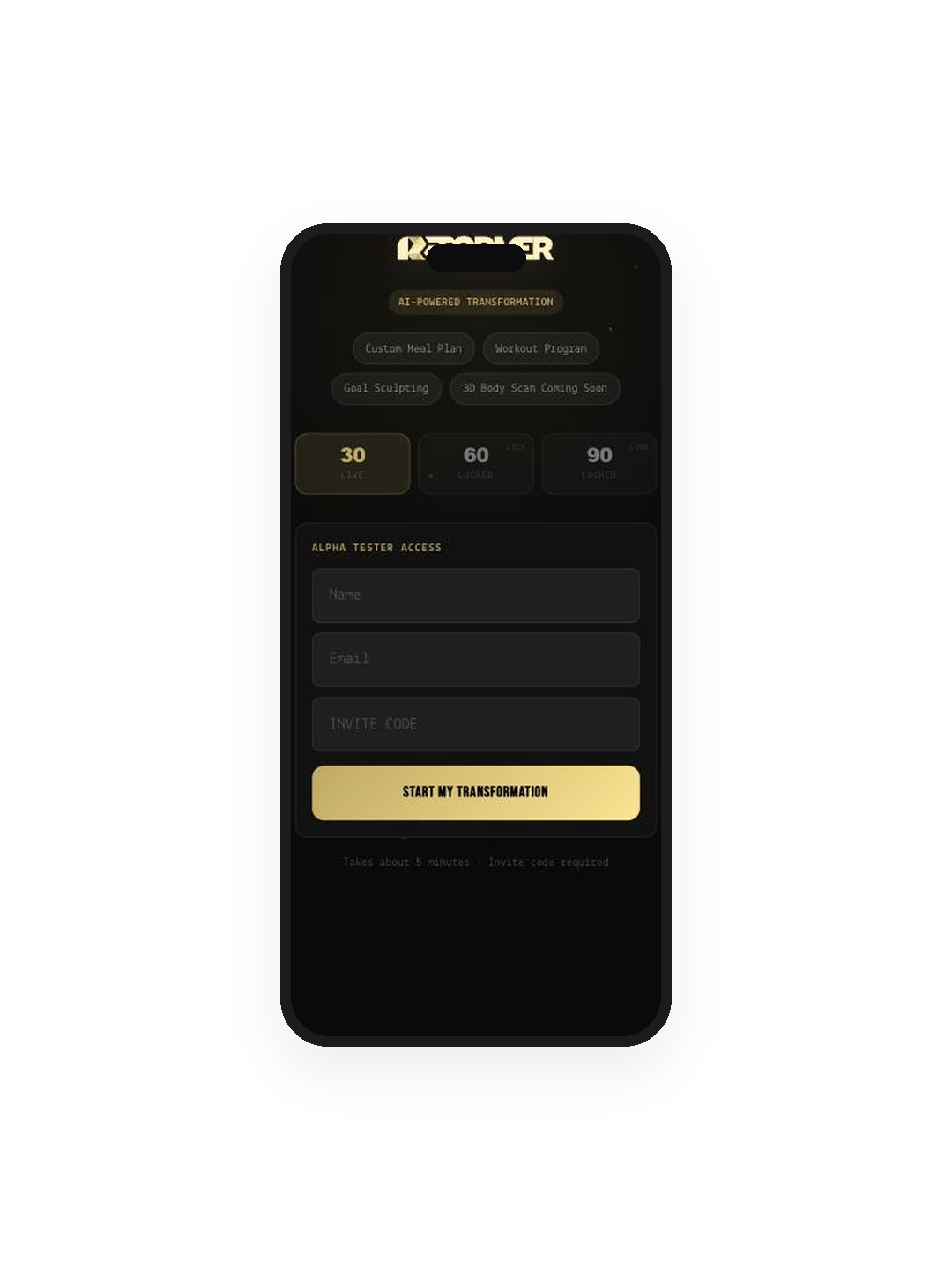 REFORMER — AI fitness transformation app